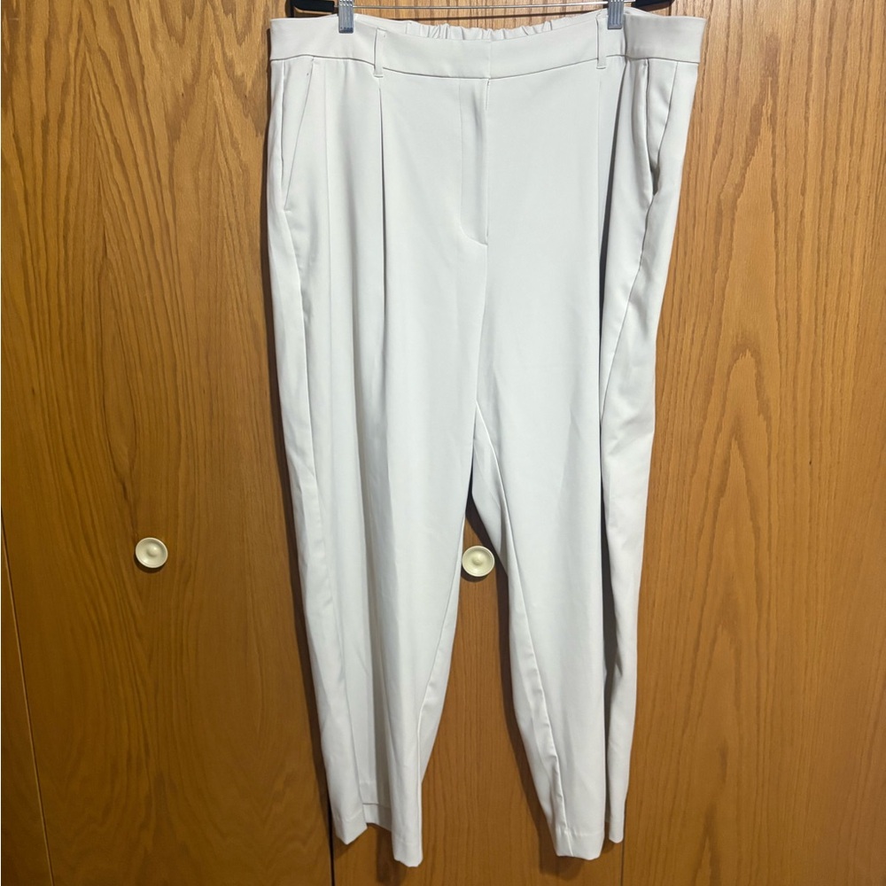 Old Navy extra high rise taylor wide leg trouser silver grey size XXL dress pant - Picture 2 of 6